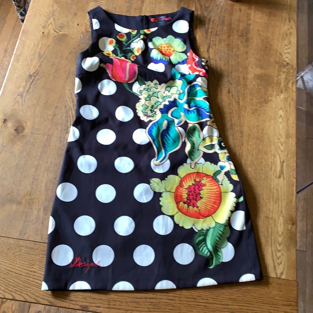 Desigual polka dot floral dress